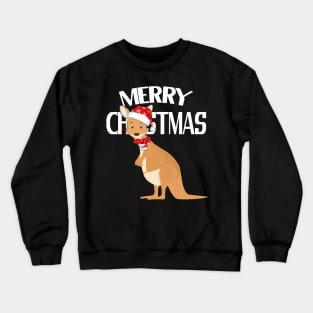 Australian Christmas Kangaroo Crewneck Sweatshirt